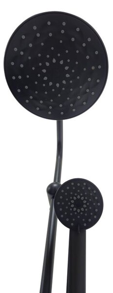 KREIS Black Sprchový set bez baterie - kulatý