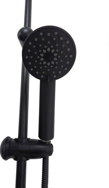 KREIS Black Sprchový set bez baterie - kulatý