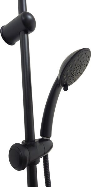 KREIS Black Sprchový set bez baterie - kulatý