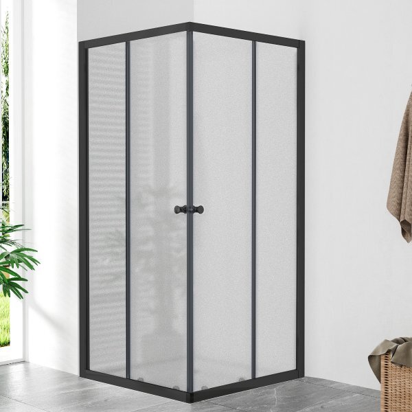 POINT Q BLACK 80x80 Grape Čtvercová sprchová zástěna