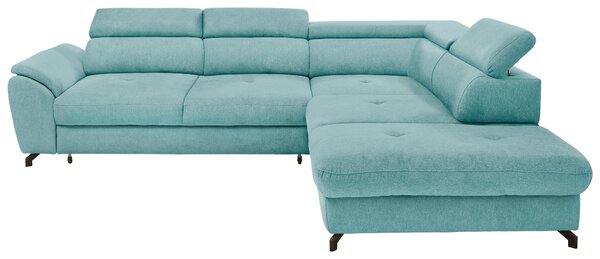 ROHOVÁ SEDAČKA, textil, tyrkysová Stylife - Sedací soupravy, Online Only