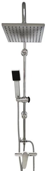 Relax Slim Chrom Sprchový set s baterií - hranatý
