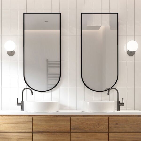 Gaudia Zrcadlo Portello Black Rozměr: 40 x 60 cm