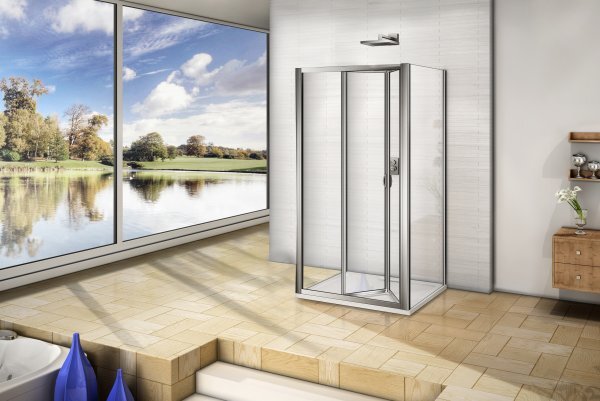 WRITE COMBI II 80x90x80 Sprchový kout se zalamovacími dveřmi nástěnný