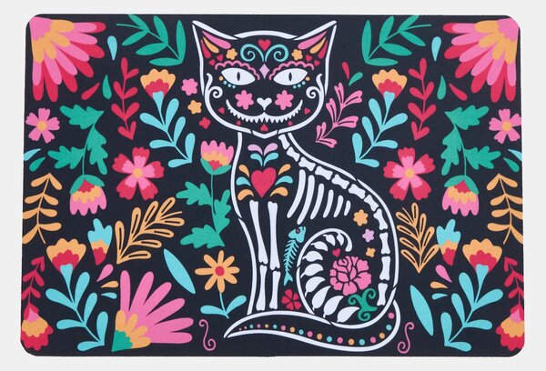 Sinsay - Rohožka s potiskem kočky Día de los Muertos - vícebarevná