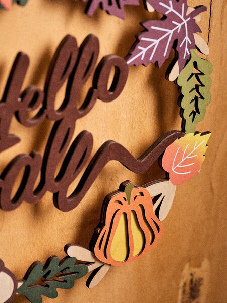 Sinsay - Podzimní závěsná dekorace s nápisem „Hello Fall“ - vícebarevná
