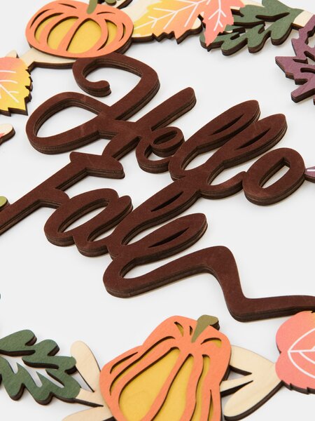 Sinsay - Podzimní závěsná dekorace s nápisem „Hello Fall“ - vícebarevná