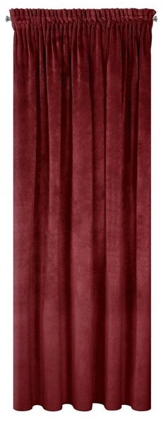 ZATEMŇOVACÍ ZÁVĚS NA PÁSCE VILLA 140X270 CM TMAVÁ BORDOVÁ