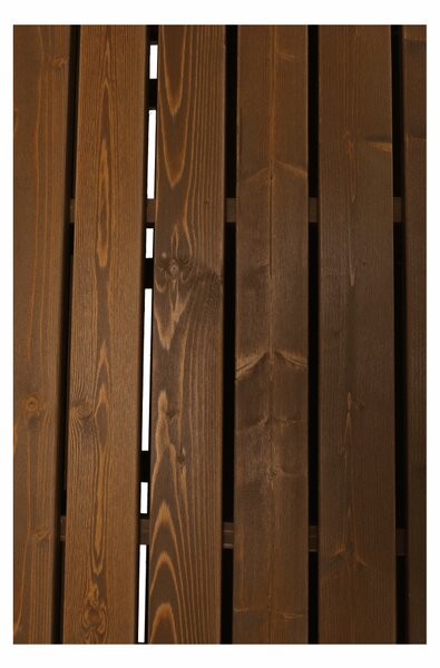 KONDELA Zahradní lavička, hnědá, 123,5 cm, DILKA