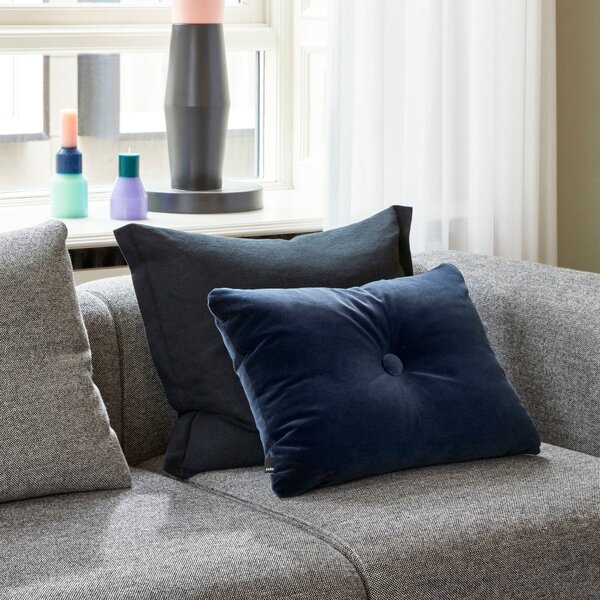 HAY Polštář Dot Linen, Dark blue