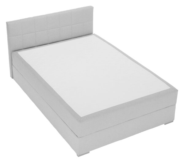 KONDELA Boxspringová postel 120x200, světle šedá, FERATA KOMFORT