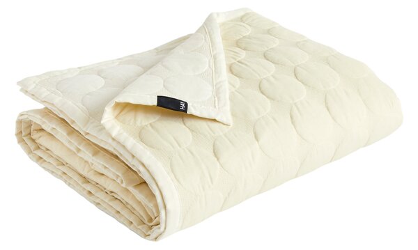HAY Přehoz na postel Mega Dot (Organic), Ivory, 195 x 245