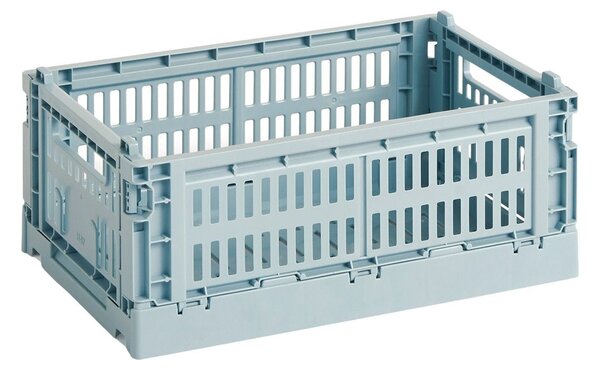 HAY Úložný box Colour Crate, Small, Dusty Blue