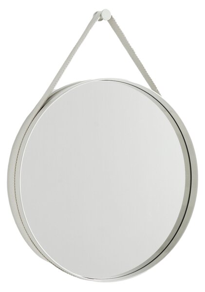 HAY Nástěnné zrcadlo Strap No 2 Ø50, Light Grey