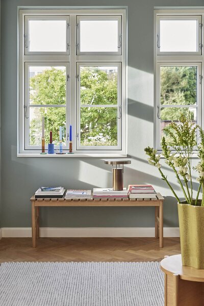 Stolní lampa bruss hnědá