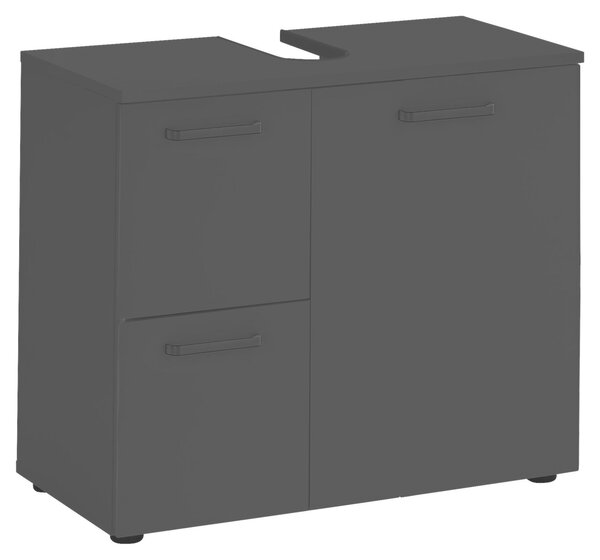 SKŘÍŇKA POD UMYVADLO, černá, černá, 70/60/35 cm MID.YOU - Koupelnové série, Online Only
