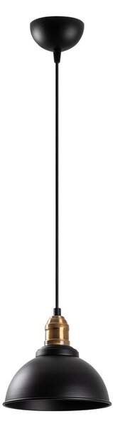 Černé závěsné svítidlo s kovovým stínidlem ø 21 cm Varzan – Opviq lights