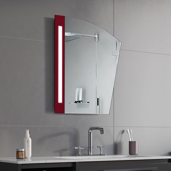 Zrcadlo Liberto LED Dark Red 66 x 80 cm