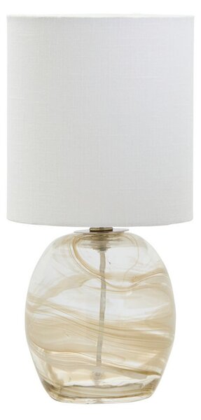 Stolní lampa House Doctor, Hite, Béžová, Obývací pokoj, Sklo, Design