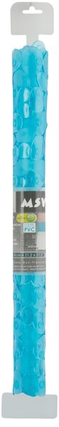 MSV protiskluzová podložka do sprchy GALETS, čirá modrá, PVC, 53 x 53 cm