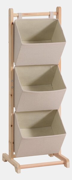 Sinsay - Regál s textilními boxy - béžová