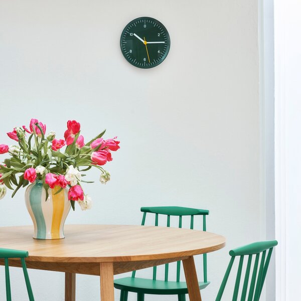 HAY Nástěnné hodiny Wall Clock, Green