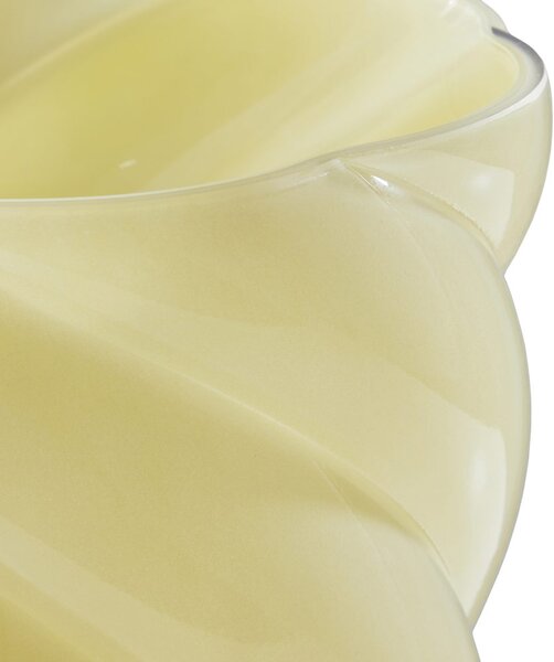 SWIRL Váza 30 cm - žlutá