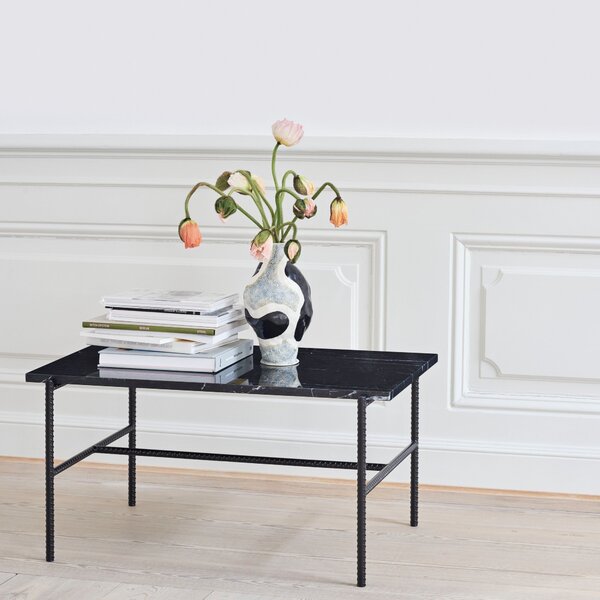 HAY Konferenční stolek Rebar, 80x49, Black Marble
