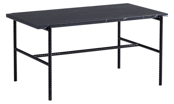 HAY Konferenční stolek Rebar, 80x49, Black Marble