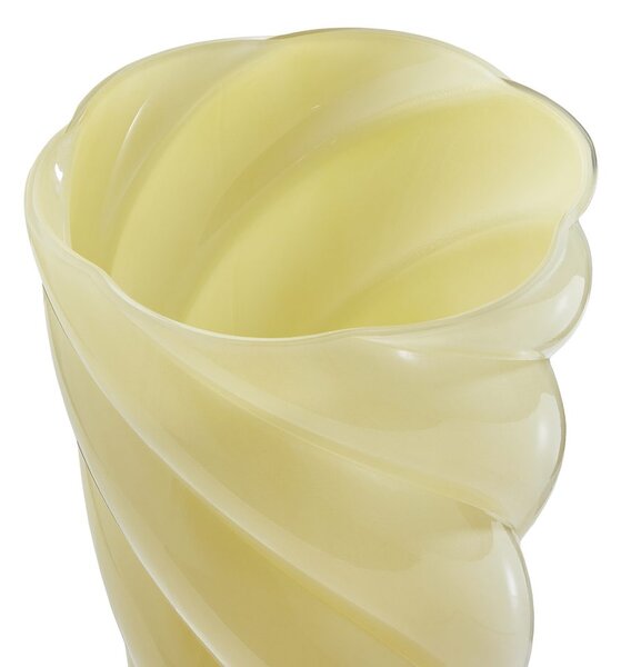 SWIRL Váza 30 cm - žlutá