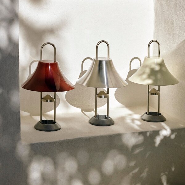 HAY Přenosná lampa Mousqueton, Brushed Stainless Steel