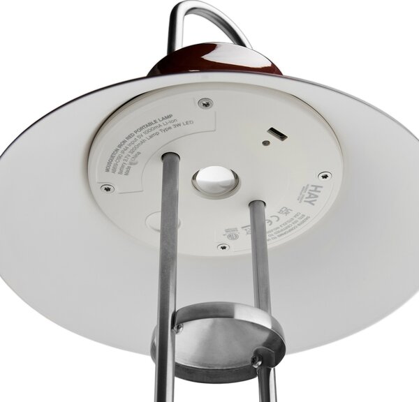 HAY Přenosná lampa Mousqueton, Brushed Stainless Steel