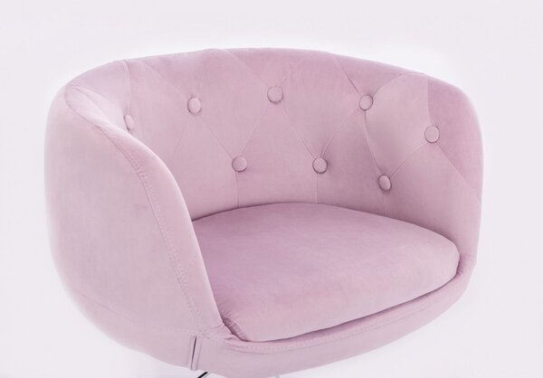 LuxuryForm DESIGN Barová židle MONTANA VELUR na stříbrném talíři - levandule