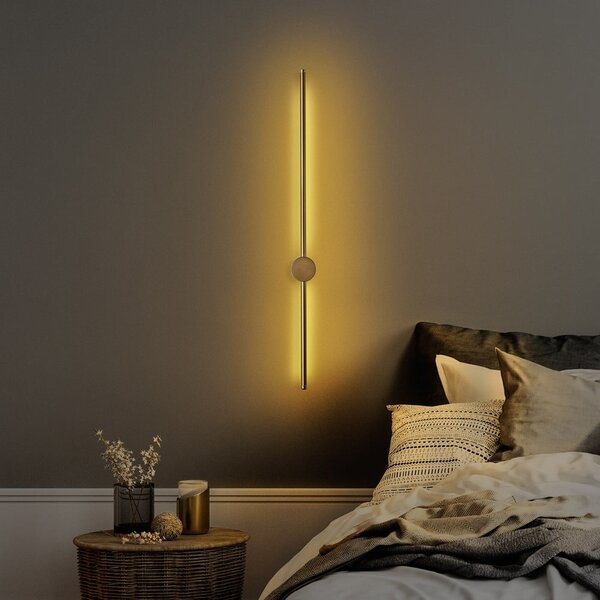 LED nástěnné svítidlo ve zlaté barvě Sword – Opviq lights