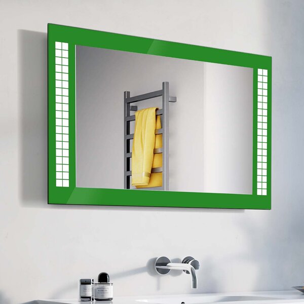 Zrcadlo Cuba LED Green 60 x 60 cm