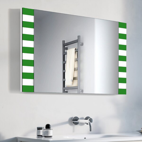 Zrcadlo Zeba LED Green 80 x 60 cm