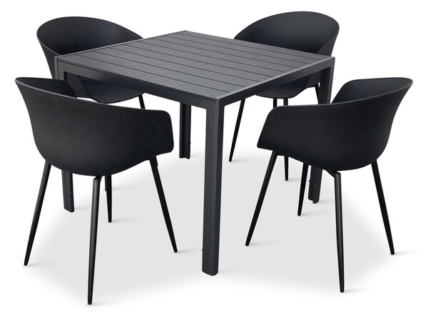 Elegantní zahradní nábytek - Viking M + 4x židle RIKKE
