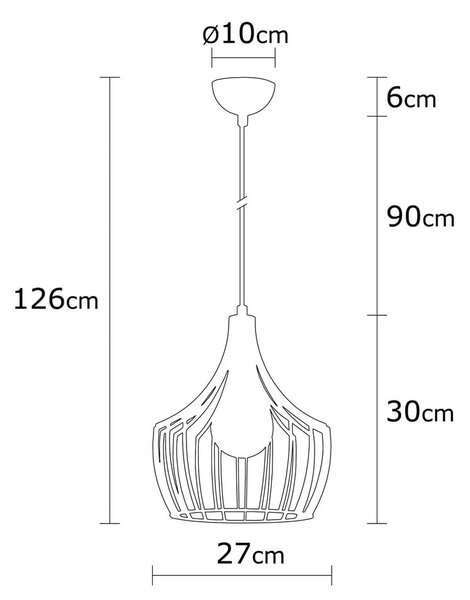 Závěsné svítidlo v měděné barvě s kovovým stínidlem ø 27 cm Mezopotamya – Opviq lights