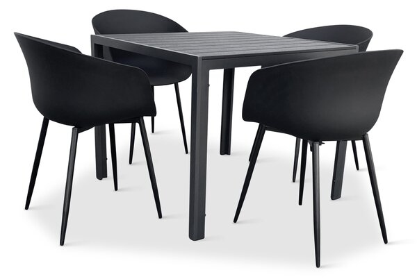 Elegantní zahradní nábytek - Viking M + 4x židle RIKKE