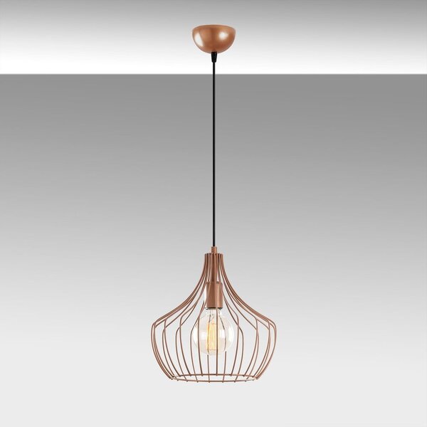 Závěsné svítidlo v měděné barvě s kovovým stínidlem ø 27 cm Mezopotamya – Opviq lights