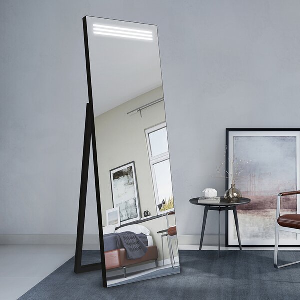 Zrcadlo Apento Black LED 70 x 180 cm