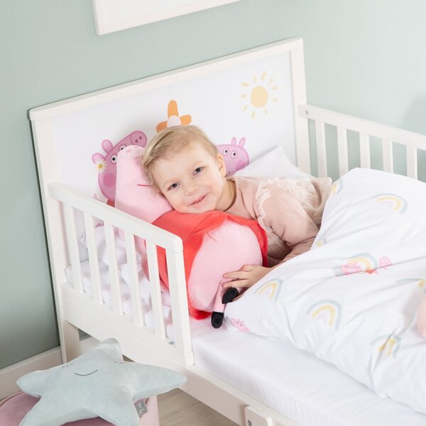 Bílá dětská postel 70x140 cm Peppa Pig – Roba