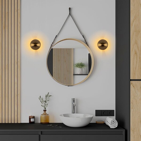 Nástěnné svítidlo v bronzové barvě ø 16 cm Fungal – Opviq lights