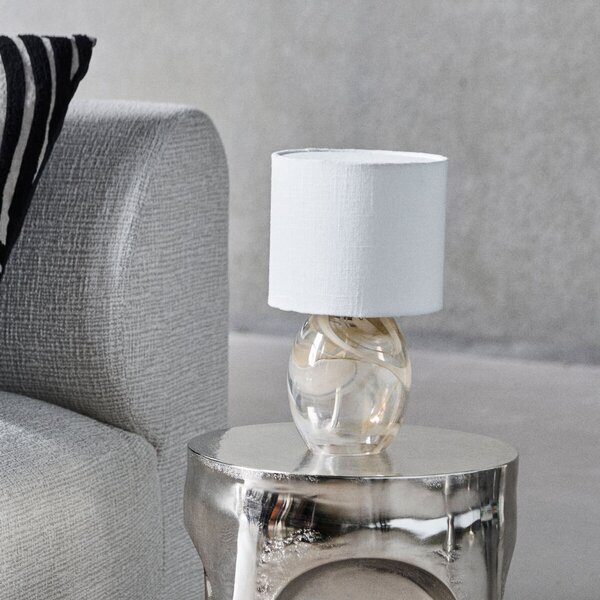 Stolní lampa House Doctor, Hite, Béžová, Obývací pokoj, Sklo, Design