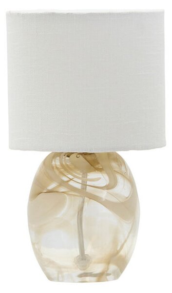 Stolní lampa House Doctor, Hite, Béžová, Obývací pokoj, Sklo, Design