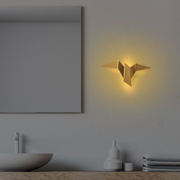 LED nástěnné svítidlo ve zlaté barvě Pacali – Opviq lights