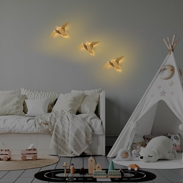 LED nástěnné svítidlo ve zlaté barvě Pacali – Opviq lights