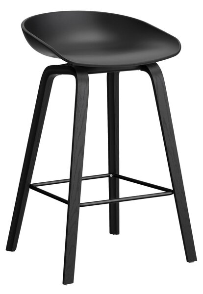 HAY Barová židle AAS 32, H65, Black / Black