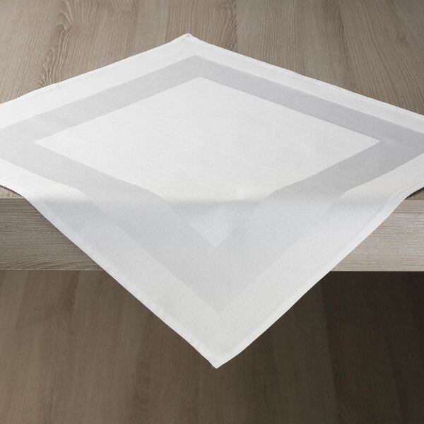 Ubrus Veba SCANDIANA s kantou bílá Velikost: 50x50 cm