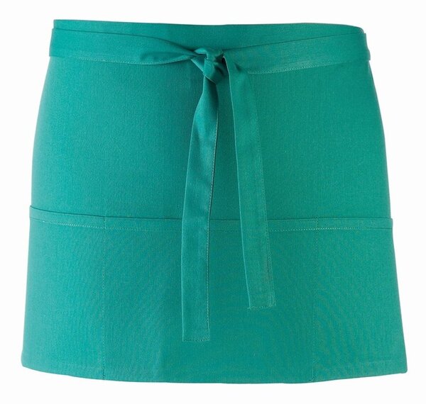 Premier Workwear Krátká číšnická zástěra s kapsami - Emerald